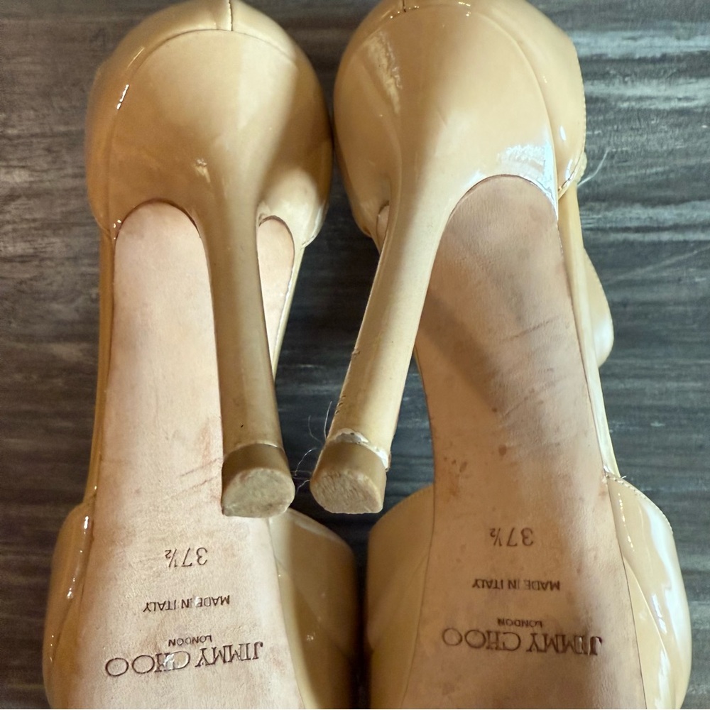 Jimmy Choo Nude Heels - Picture 8 of 11